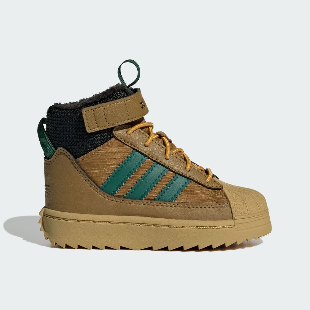 Adidas Originals Chaussure Superstar Winter Trek Enfants - Bronze Strata / Collegiate Green / Golden Beige