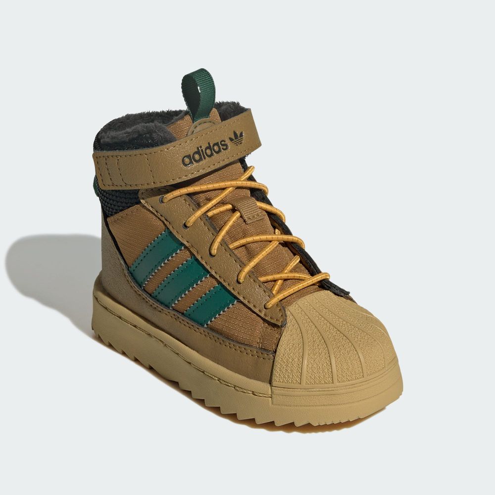 Adidas Originals Chaussure Superstar Winter Trek Enfants - Bronze Strata / Collegiate Green / Golden Beige
