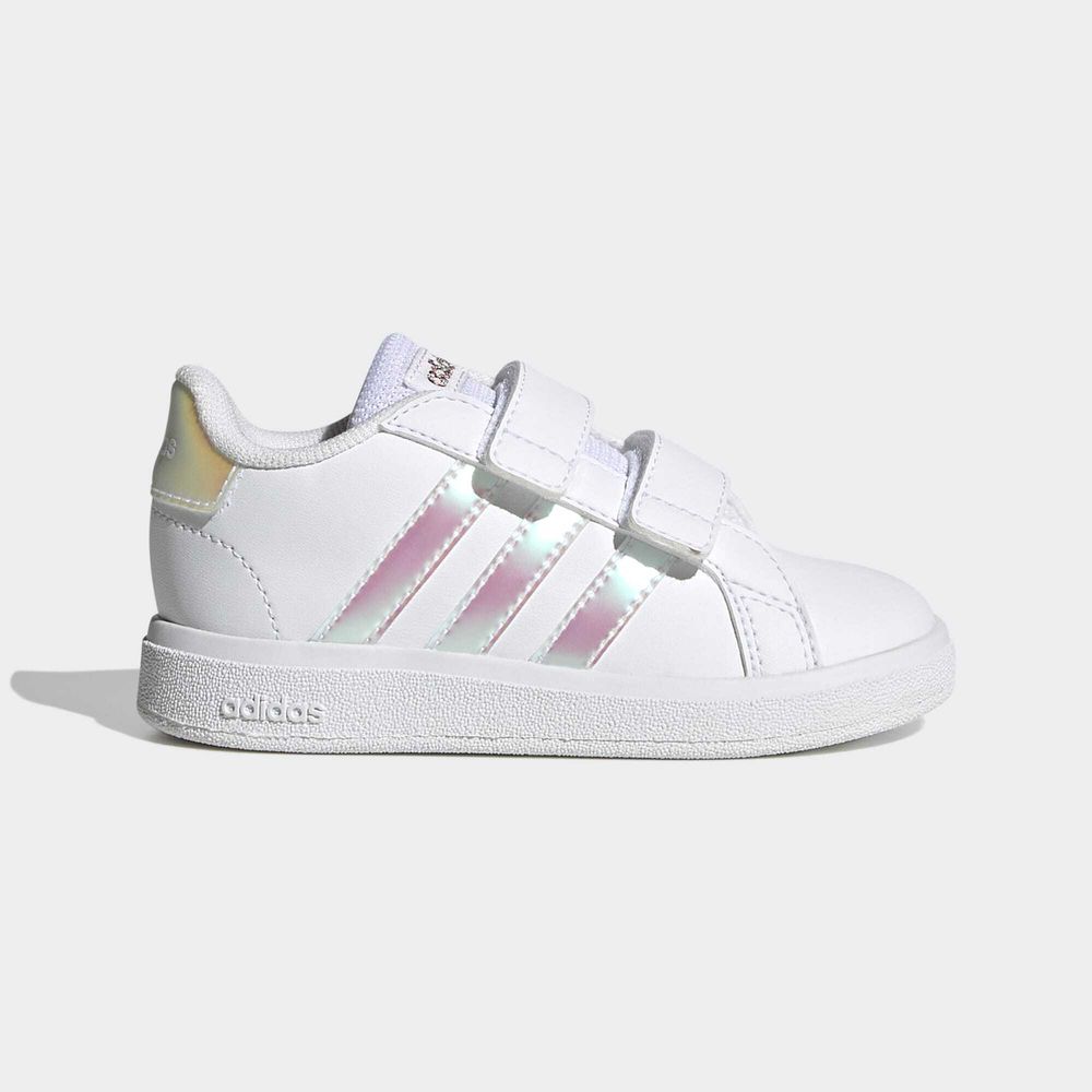Adidas Sportswear Chaussure À Scratch Grand Court Lifestyle Court - Cloud White / Iridescent / Cloud White