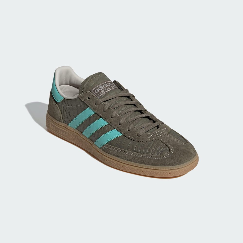 Adidas Originals Chaussures Handball Spezial - Olive Strata / Acid Mint / Gum