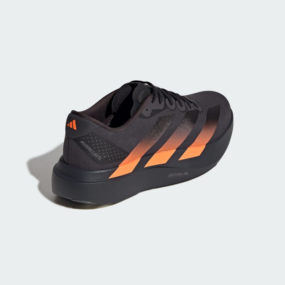 Adidas Performance Chaussure Adizero Evo Sl - Carbon / Core Black / Lucid Orange
