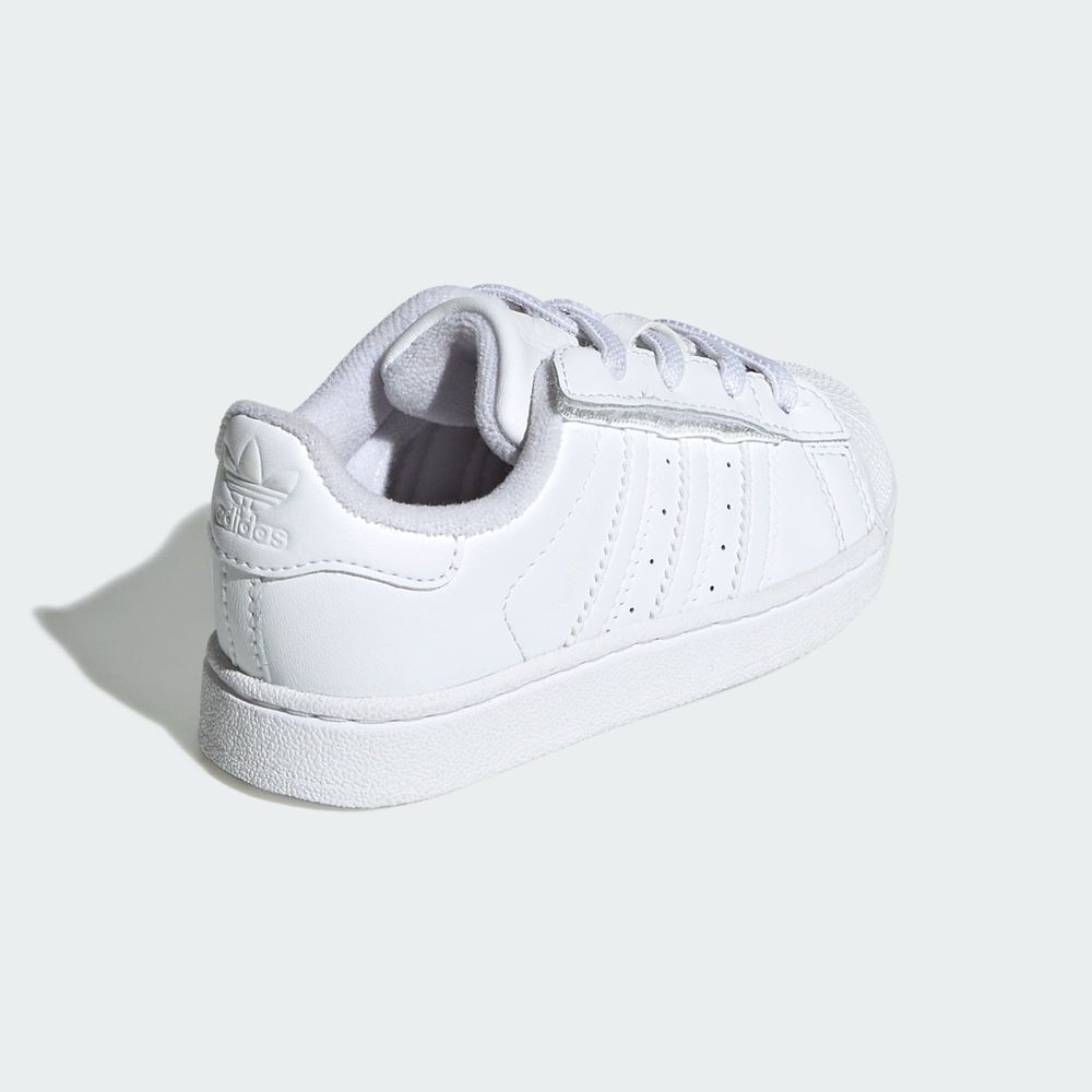 Adidas Originals Chaussure Lacets Élastiques Superstar II Enfants - Cloud White / Cloud White / Cloud White