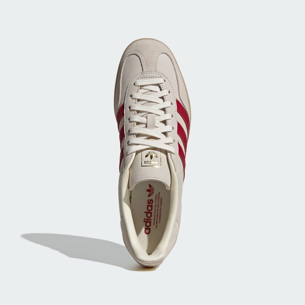 Adidas Originals Chaussures Gazelle Indoor - Cream White / Team Victory Red / Gum