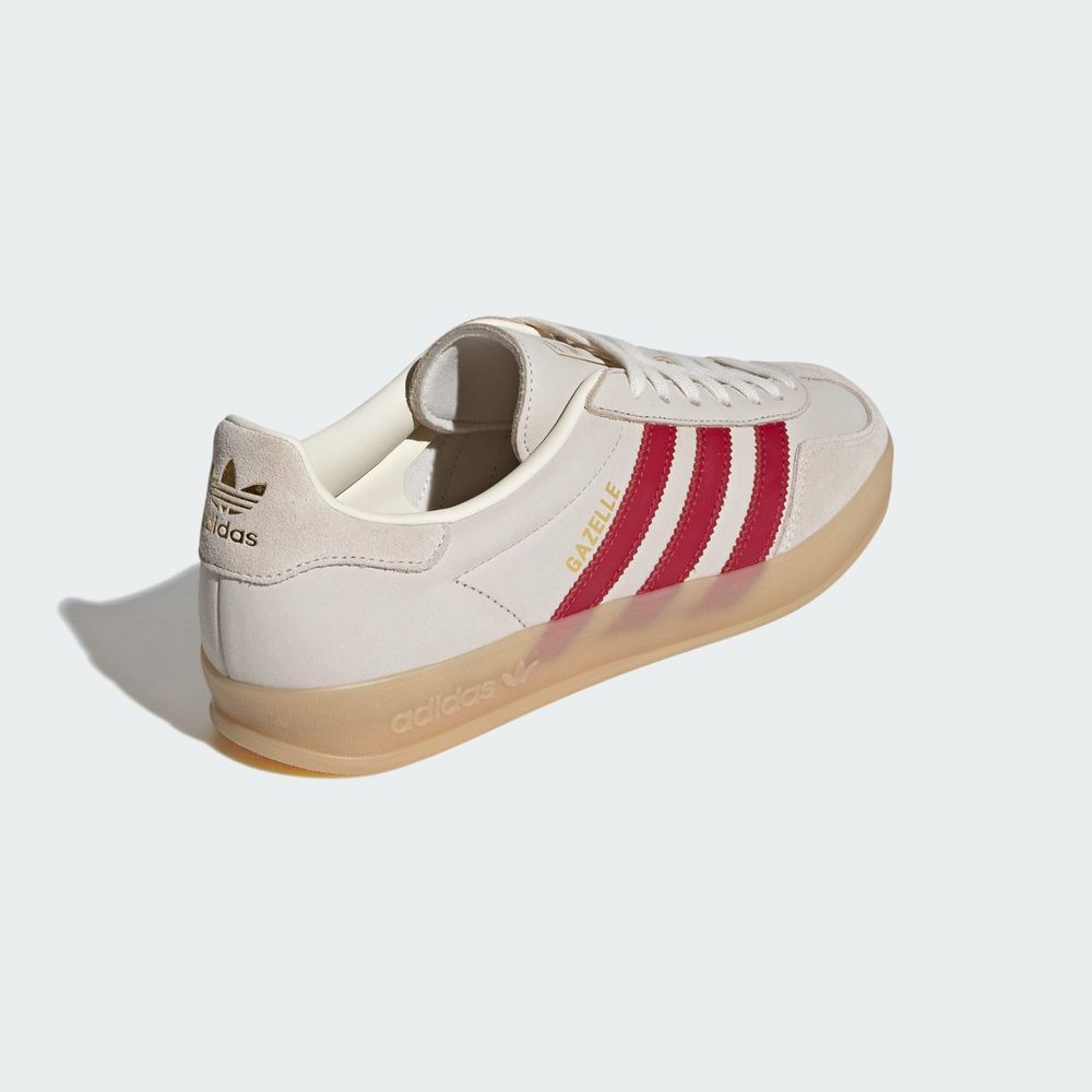 Adidas Originals Chaussures Gazelle Indoor - Cream White / Team Victory Red / Gum