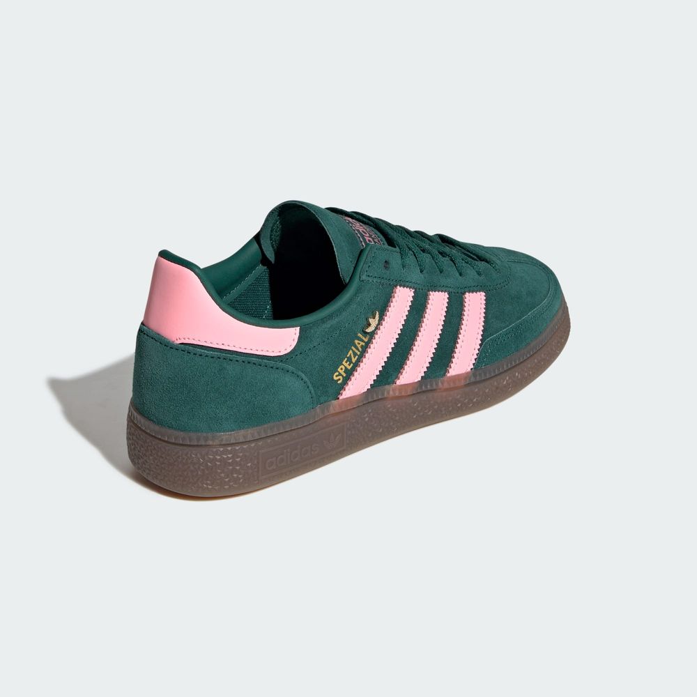 Adidas Originals Chaussure Handball Spezial - Collegiate Green / Pink Spark / Gold Metallic