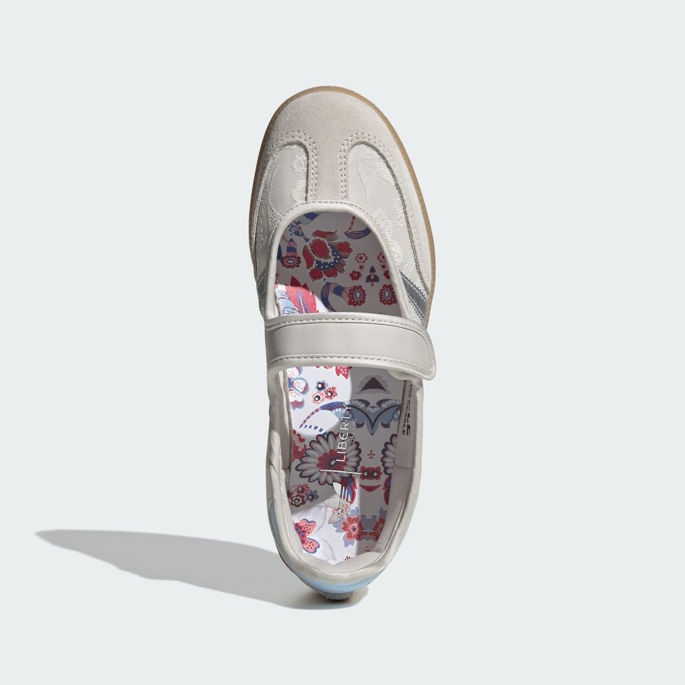 Adidas Originals Chaussure Adidas Originals Liberty London Samba Jane - Chalk Pearl / Silver Metallic / Chalk White