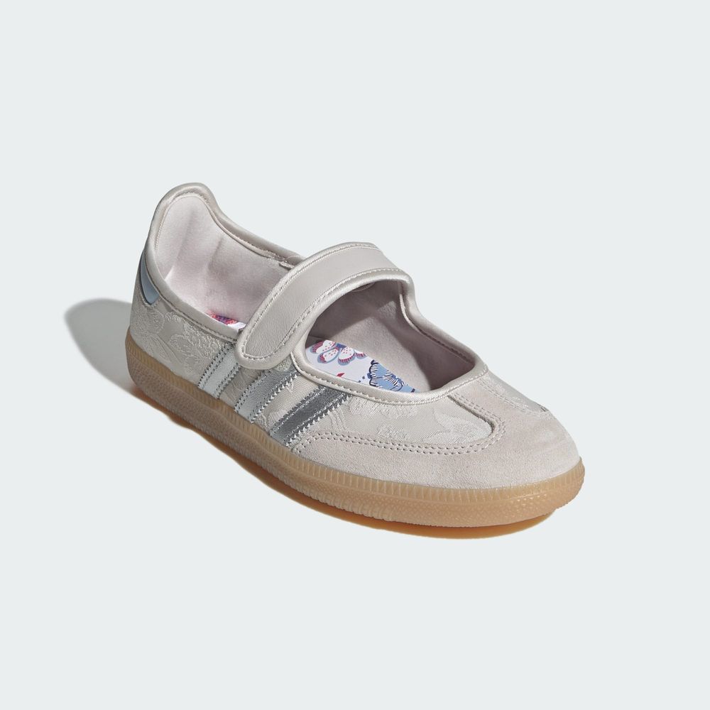 Adidas Originals Chaussure Adidas Originals Liberty London Samba Jane - Chalk Pearl / Silver Metallic / Chalk White