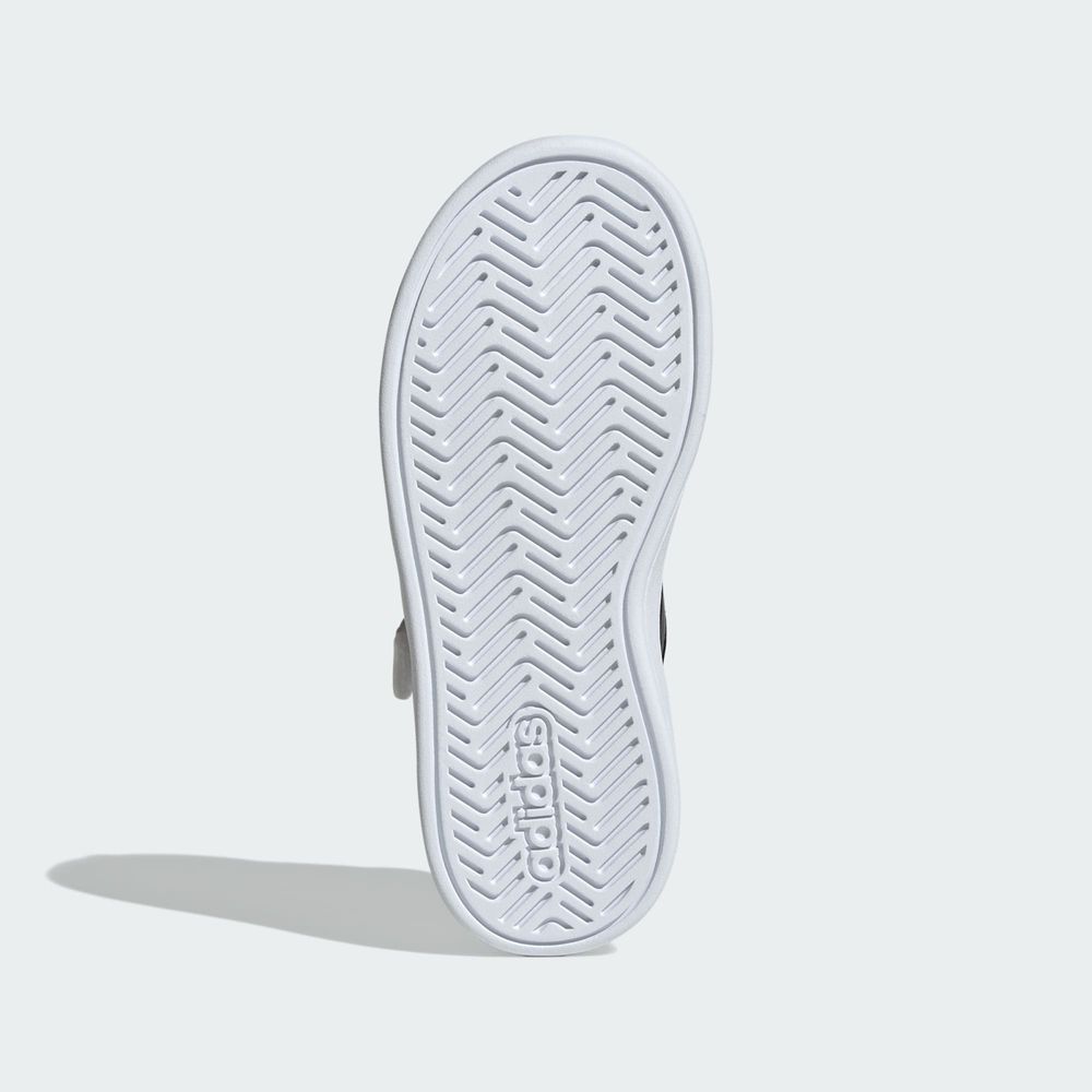 Adidas Sportswear Chaussure Grand Court 3.0 Filles - Cloud White / Core Black / Hi-Res Yellow