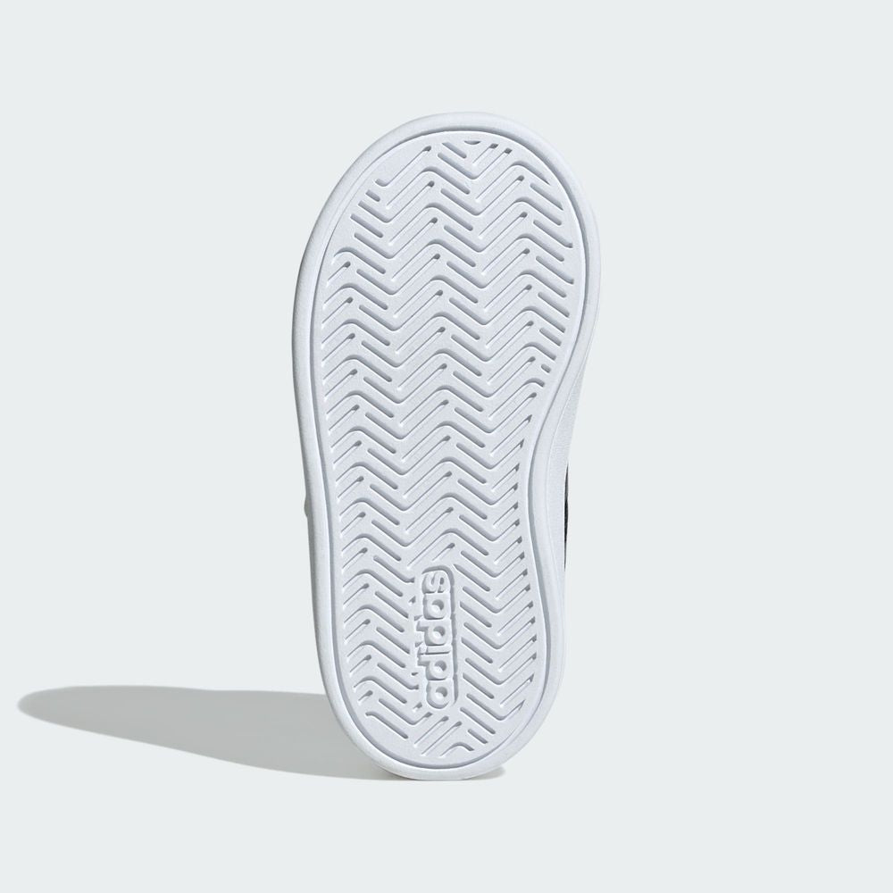 Adidas Sportswear Chaussure Grand Court 3.0 Bébés Filles - Cloud White / Core Black / Hi-Res Yellow