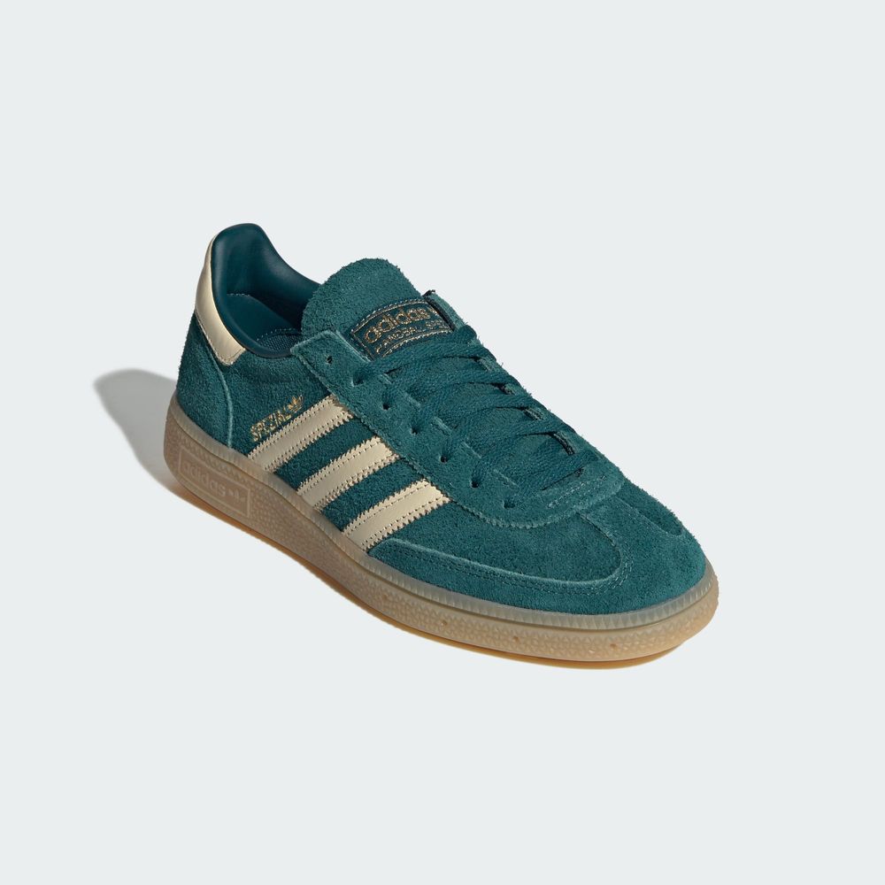 Adidas Originals Chaussure Handball Spezial - Rich Green / Warm Vanilla / Gold Metallic