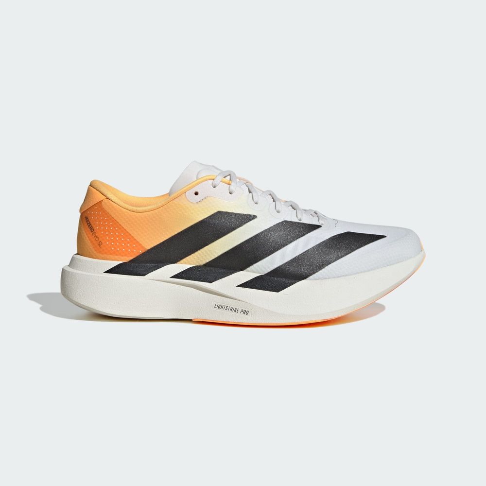 Adidas Performance Chaussure Adizero Evo Sl - Crystal White / Lucid Tangerine / Iron Metallic