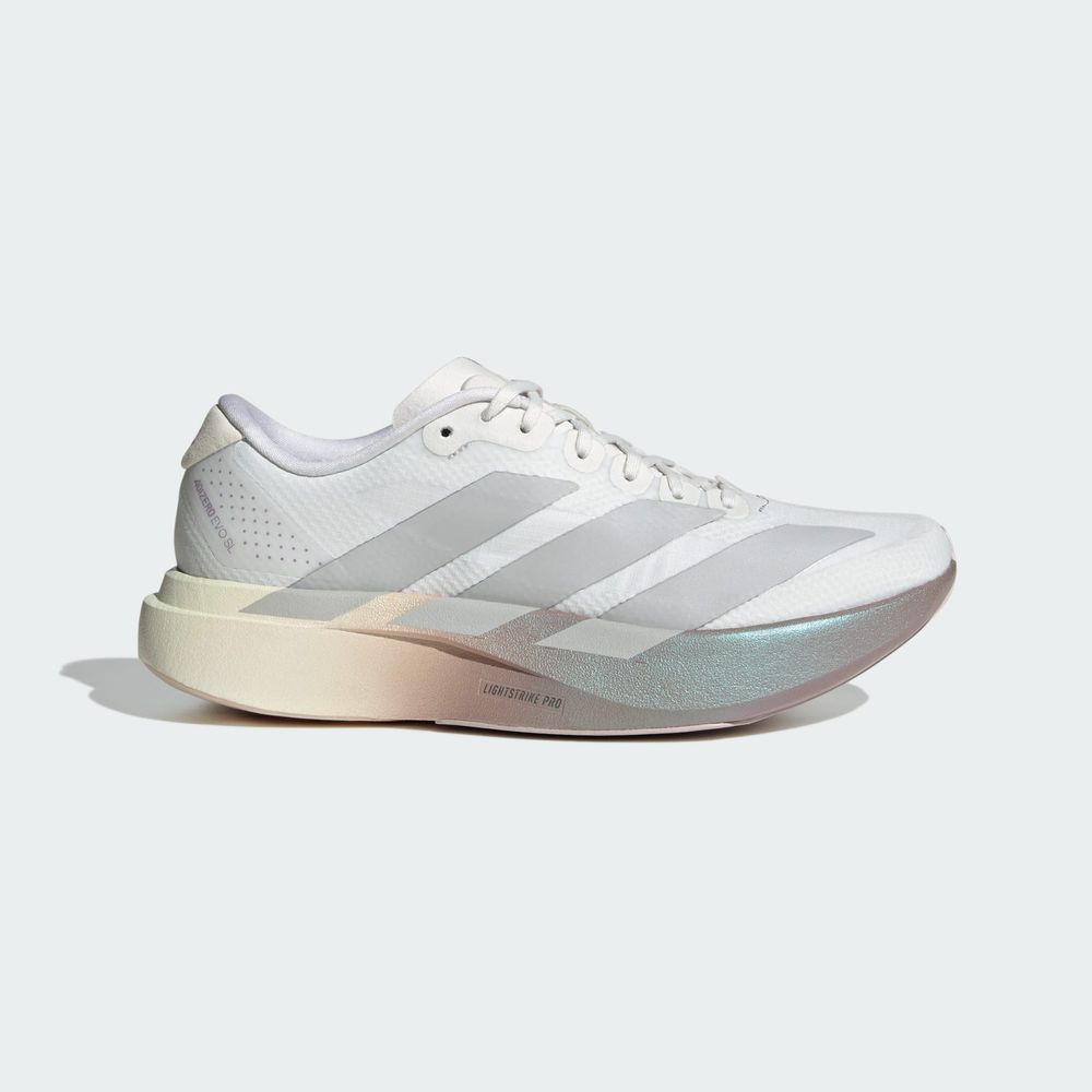 Adidas Performance Chaussure Adizero Evo Sl - Crystal White / Grey Two / Matt Purple Met.