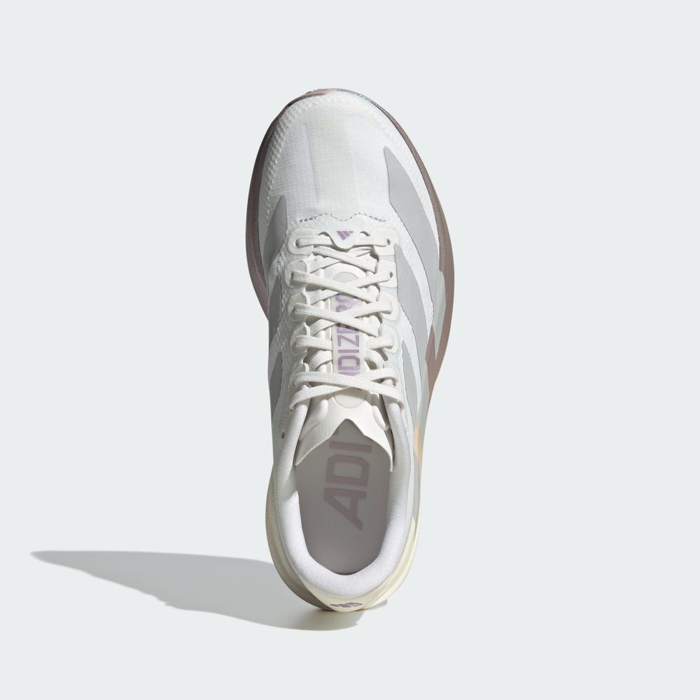 Adidas Performance Chaussure Adizero Evo Sl - Crystal White / Grey Two / Matt Purple Met.