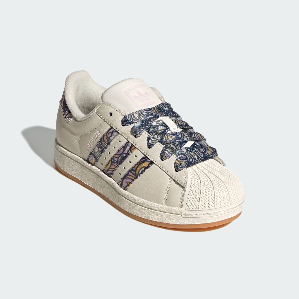 Adidas Originals Chaussure Adidas Liberty London Superstar II - Core White / Orchid Fusion / Gum