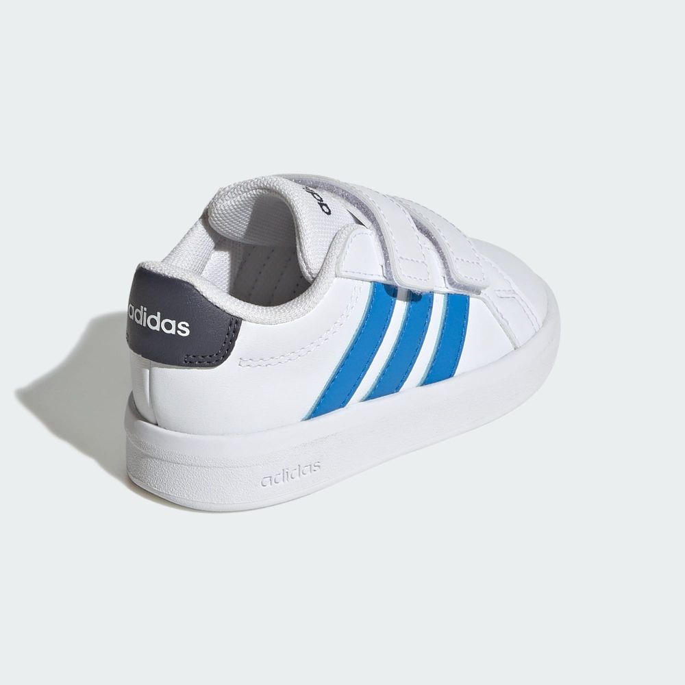 Adidas Sportswear Chaussure Grand Court 3.0 Bébés - Cloud White / Lucid Ray Blue / Aurora Onix
