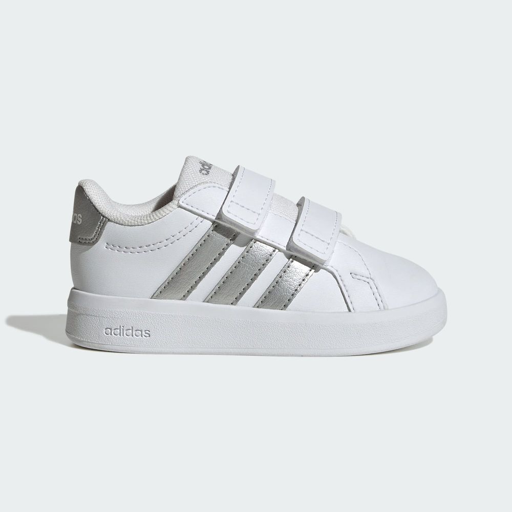 Adidas Sportswear Chaussure Grand Court 3.0 Bébés - Cloud White / Silver Metallic / Silver Metallic