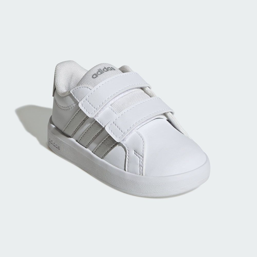Adidas Sportswear Chaussure Grand Court 3.0 Bébés - Cloud White / Silver Metallic / Silver Metallic