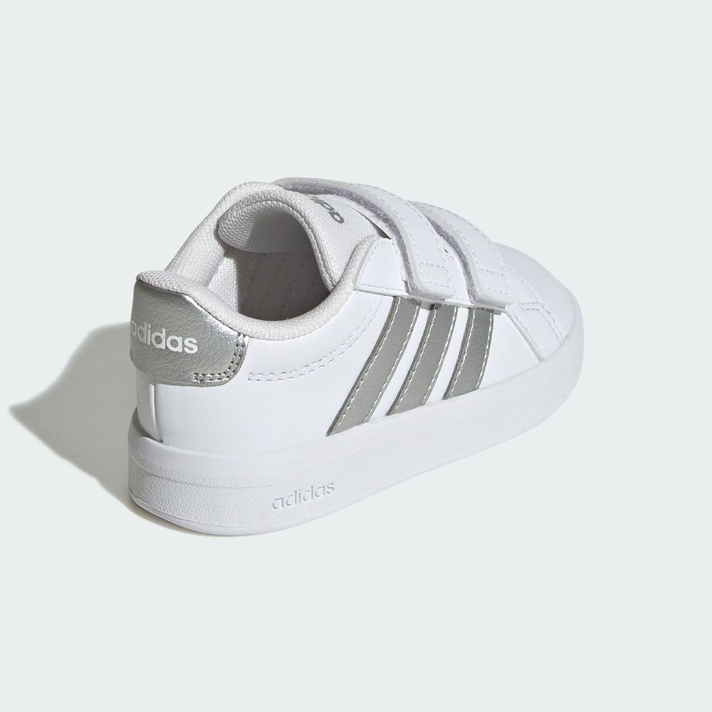 Adidas Sportswear Chaussure Grand Court 3.0 Bébés - Cloud White / Silver Metallic / Silver Metallic