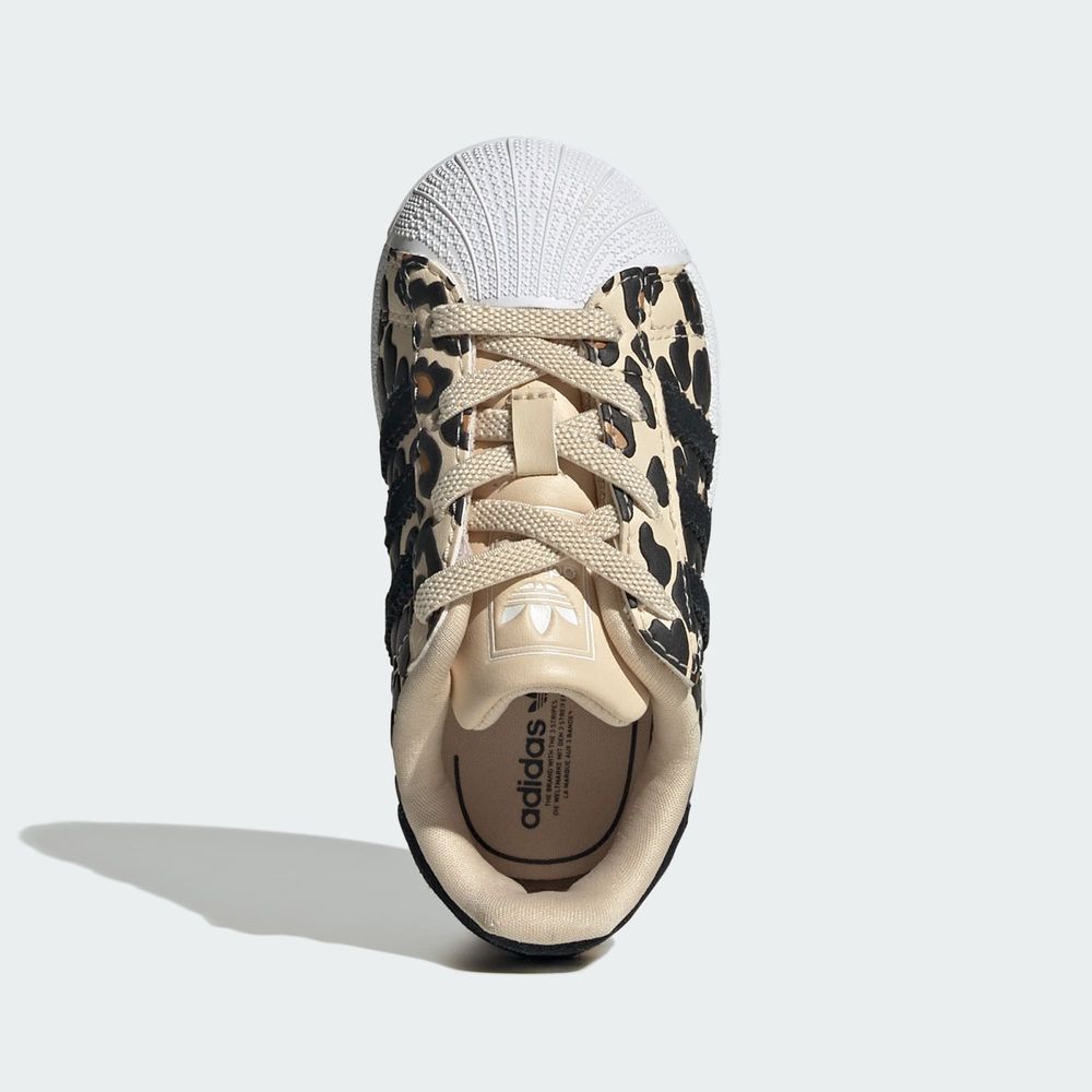 Adidas Originals Chaussure Lacets Élastiques Fermeture Confortable Superstar II - Sand Strata / Core Black / Cloud White