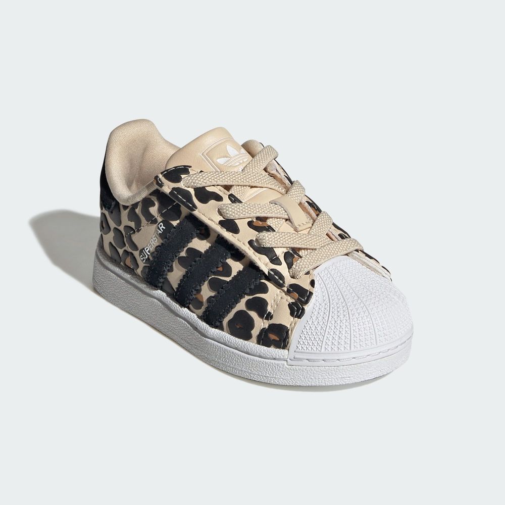 Adidas Originals Chaussure Lacets Élastiques Fermeture Confortable Superstar II - Sand Strata / Core Black / Cloud White