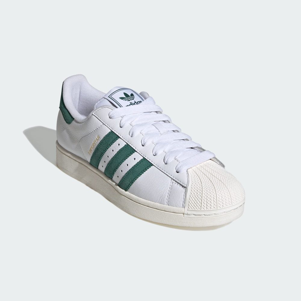 Adidas Originals Chaussure Superstar II - Cloud White / Collegiate Green / Core White