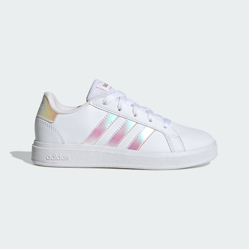 Adidas Sportswear Chaussure De Tennis À Lacets Grand Court Lifestyle - Cloud White / Iridescent / Cloud White
