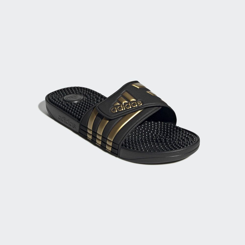 Adidas Sportswear Claquette Adissage - Core Black / Gold Metallic / Core Black