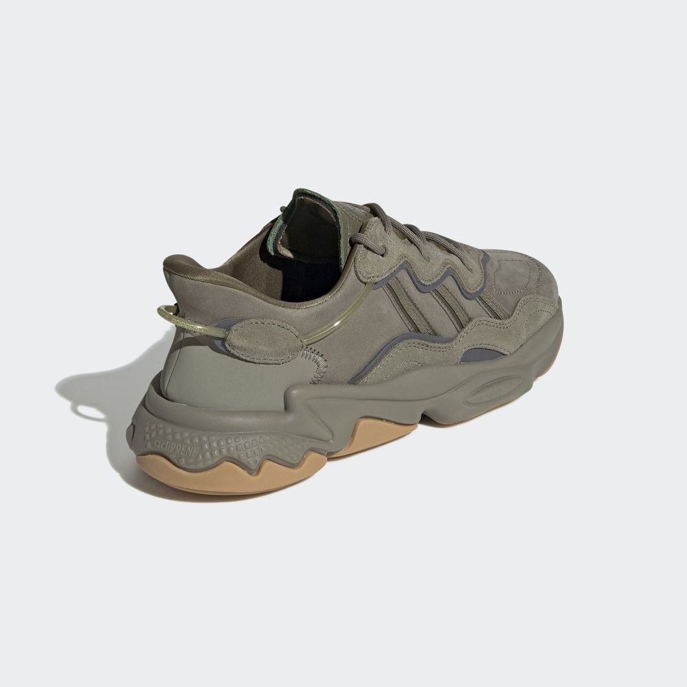 Adidas Originals Chaussure Ozweego - Grey / Legend Earth / Raw Khaki