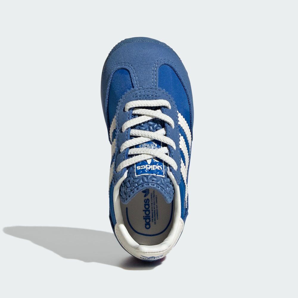 Adidas Originals Chaussure Lacets Élastiques Sl 72 RS Enfants - Blue / Core White / Better Scarlet