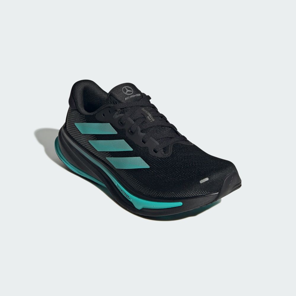 Adidas Performance Chaussure Supernova Rise 2 Mercedes - Amg Petronas Formula One Team - Core Black / Semi Mint Rush / Iron Metallic