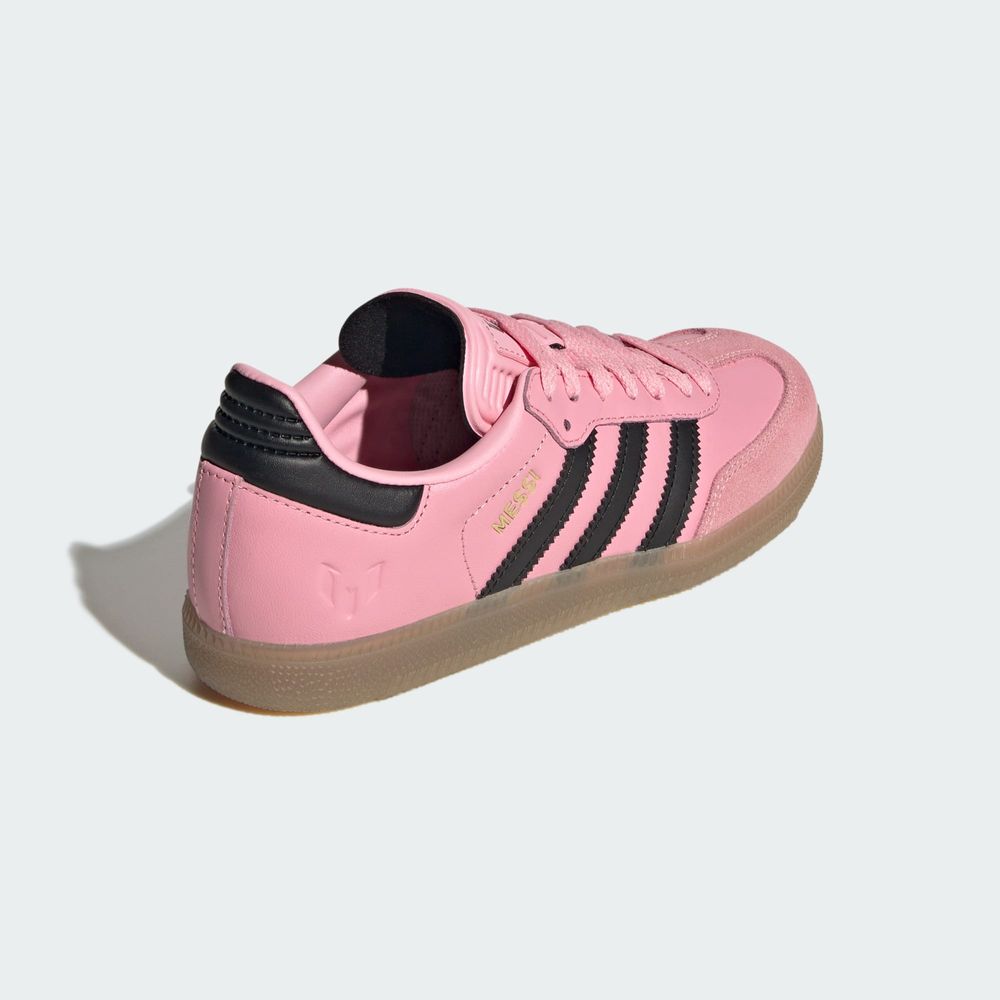 Adidas Performance Chaussure Samba Messi Enfants - Light Pink / Core Black / Gum
