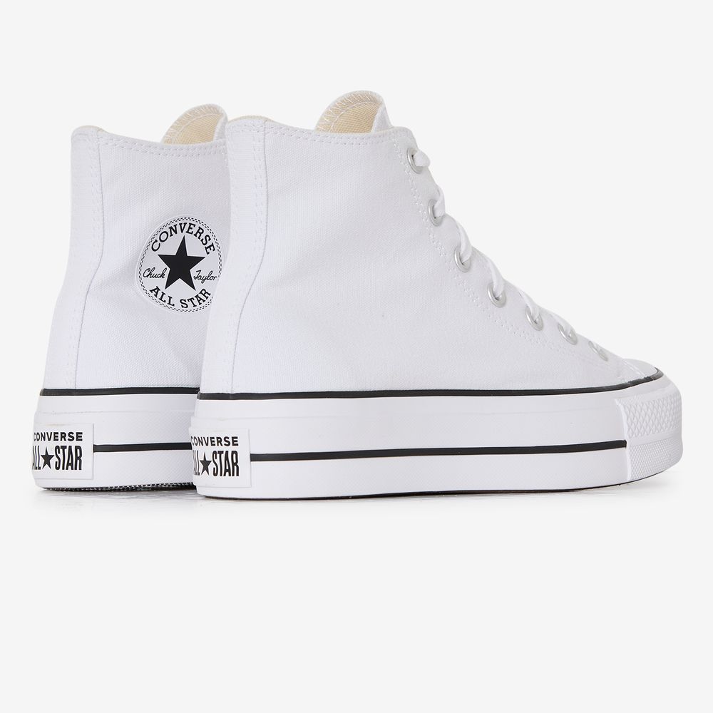 Converse Chuck Taylor Lift Hi - Blanc/noir