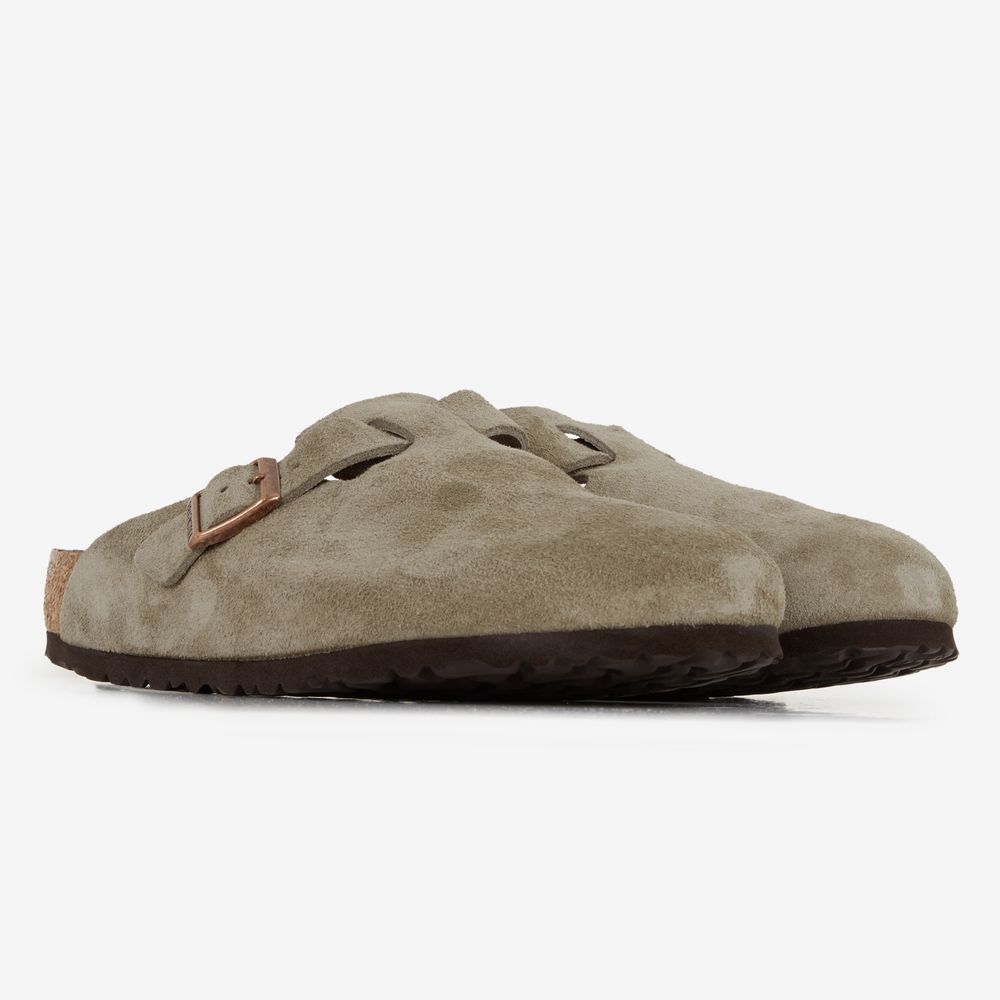 Birkenstock Boston Suede Taupe - Taupe
