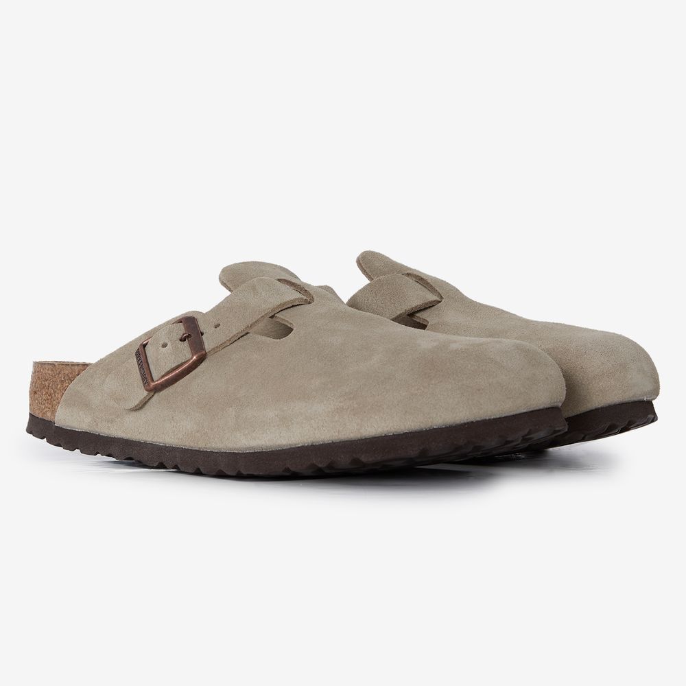 Birkenstock Boston Suede Taupe - Taupe