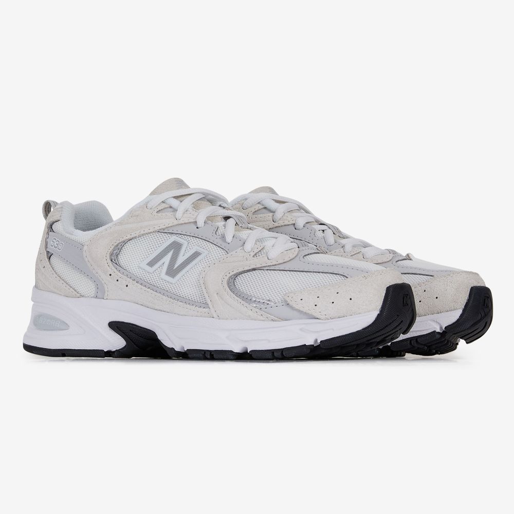 New Balance 530 Suede - Blanc/gris