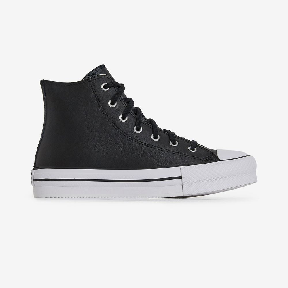 Converse Chuck Taylor All Star Eva Lift Hi Leathe - Noir/blanc