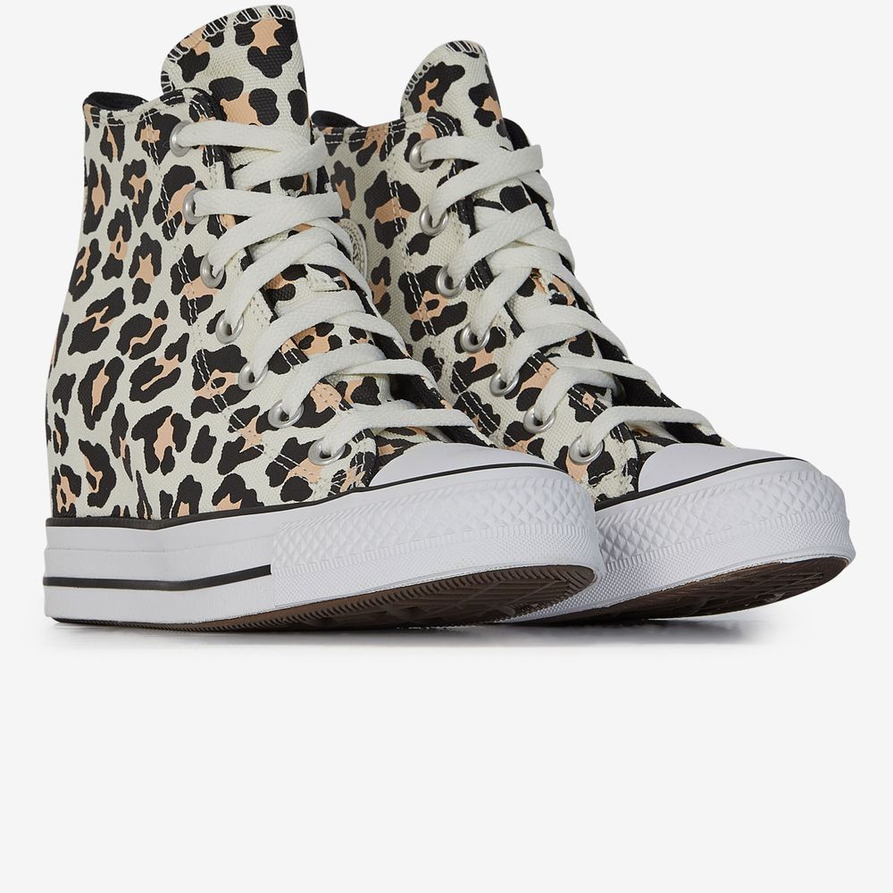 Converse Chuck Taylor All Star Wedge Cheetah - Blanc/marron