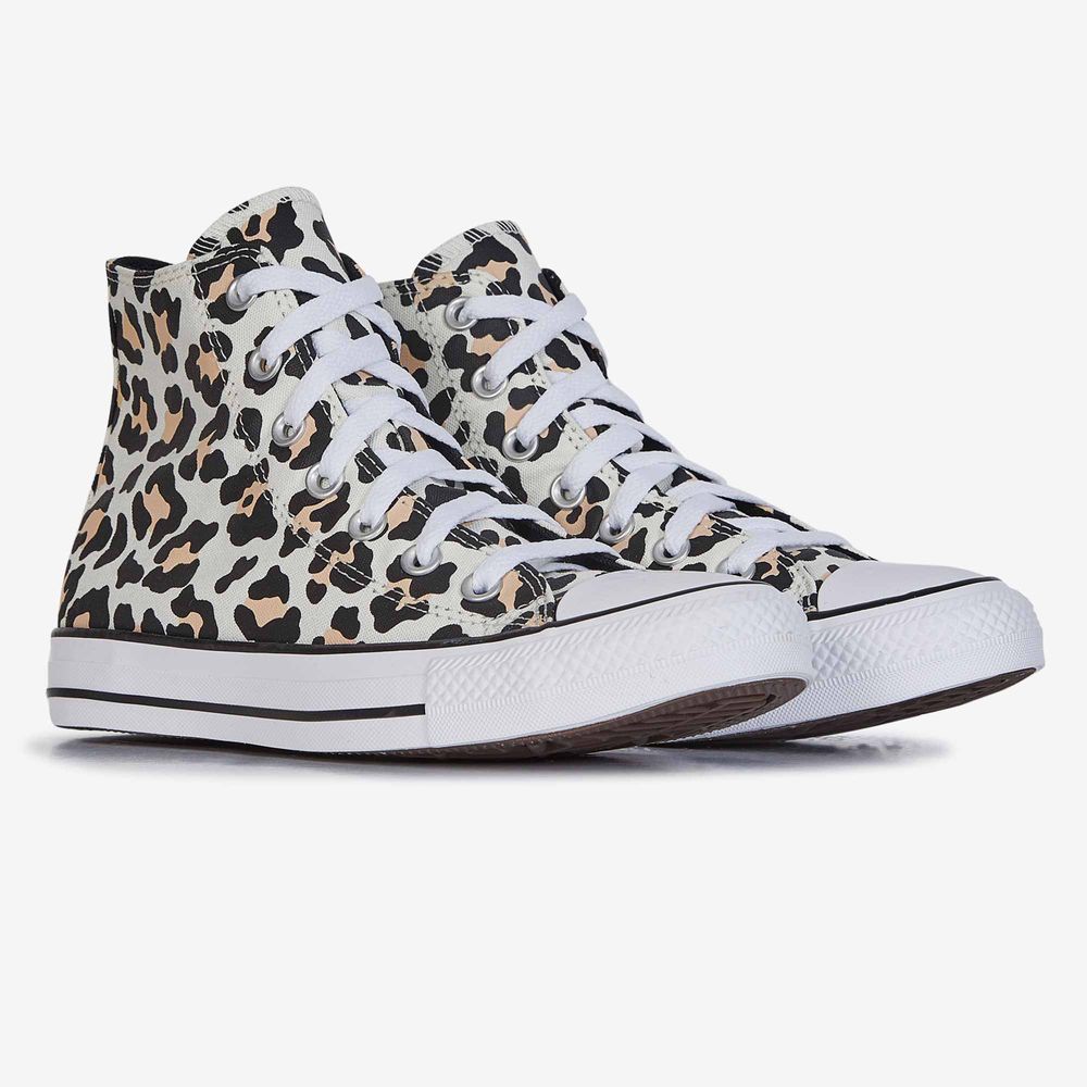 Converse Chuck Taylor All Star Hi  Cheetah - Blanc/marron