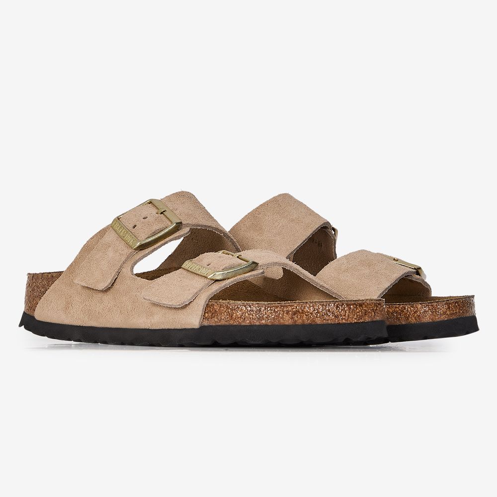 Birkenstock Arizona Suede Sandcastle - Beige