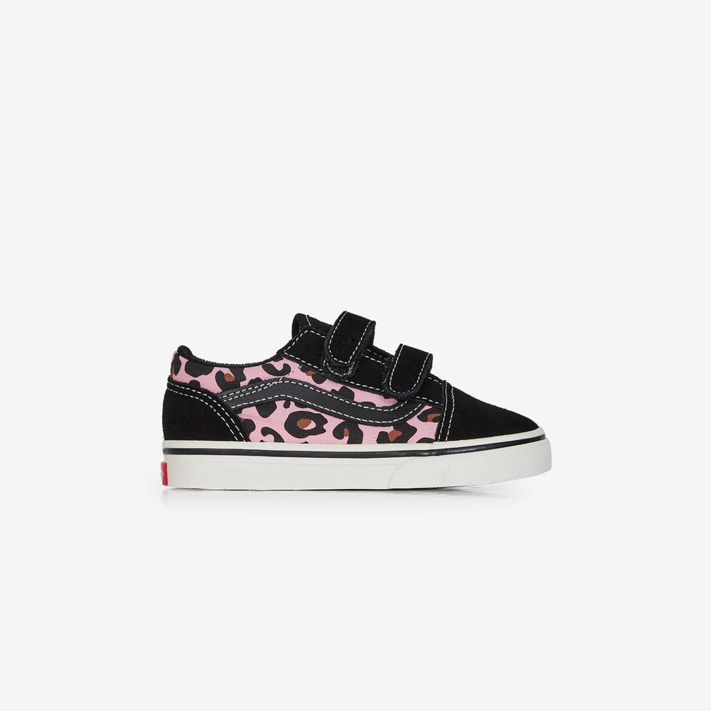 Vans Old Skool V Leopard - Noir/rose