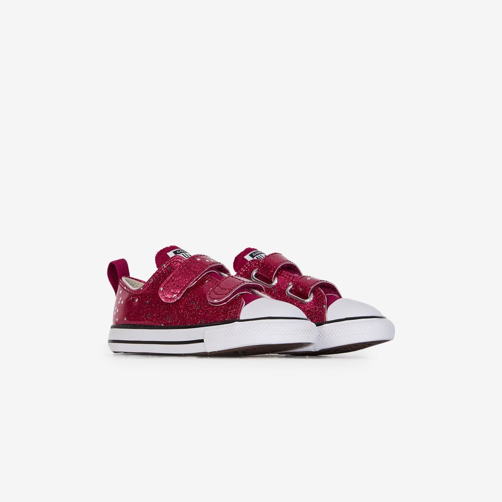 Converse Chuck Taylor All Star Ox Cf Glitter - Rose/blanc