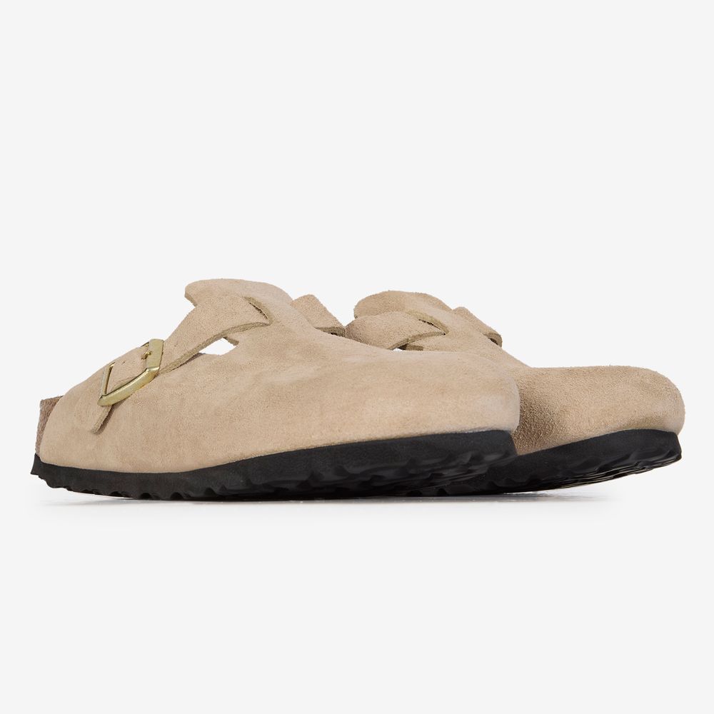 Birkenstock Boston Suede Sandcastle - Beige