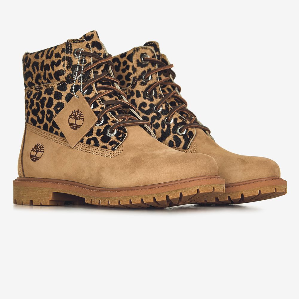 Timberland 6 Inch Cheetah - Beige/noir