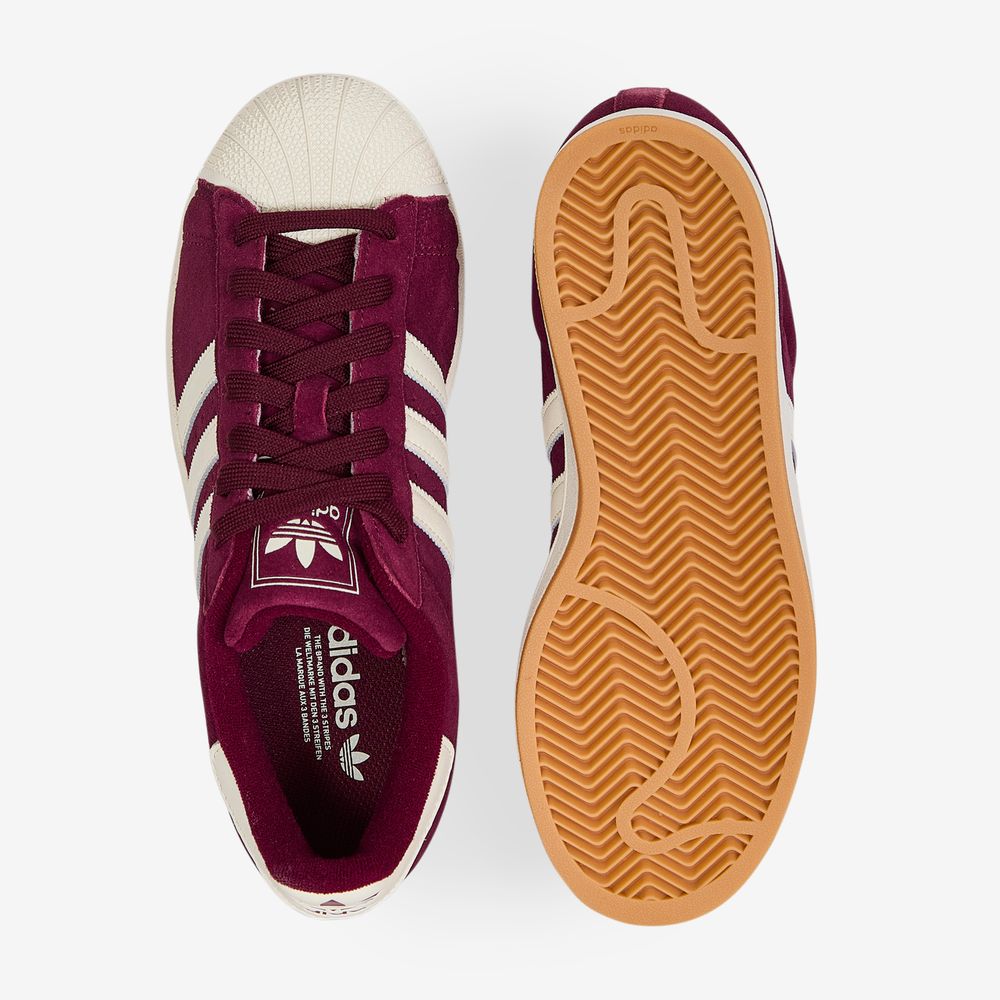Adidas Originals Superstar II Suede - Bordeaux/blanc