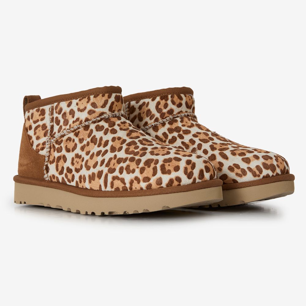 UGG Classic Ultra Mini Cheetah - Beige/marron