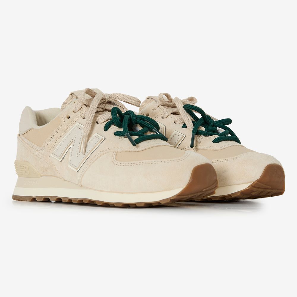 New Balance 574 - Beige/vert