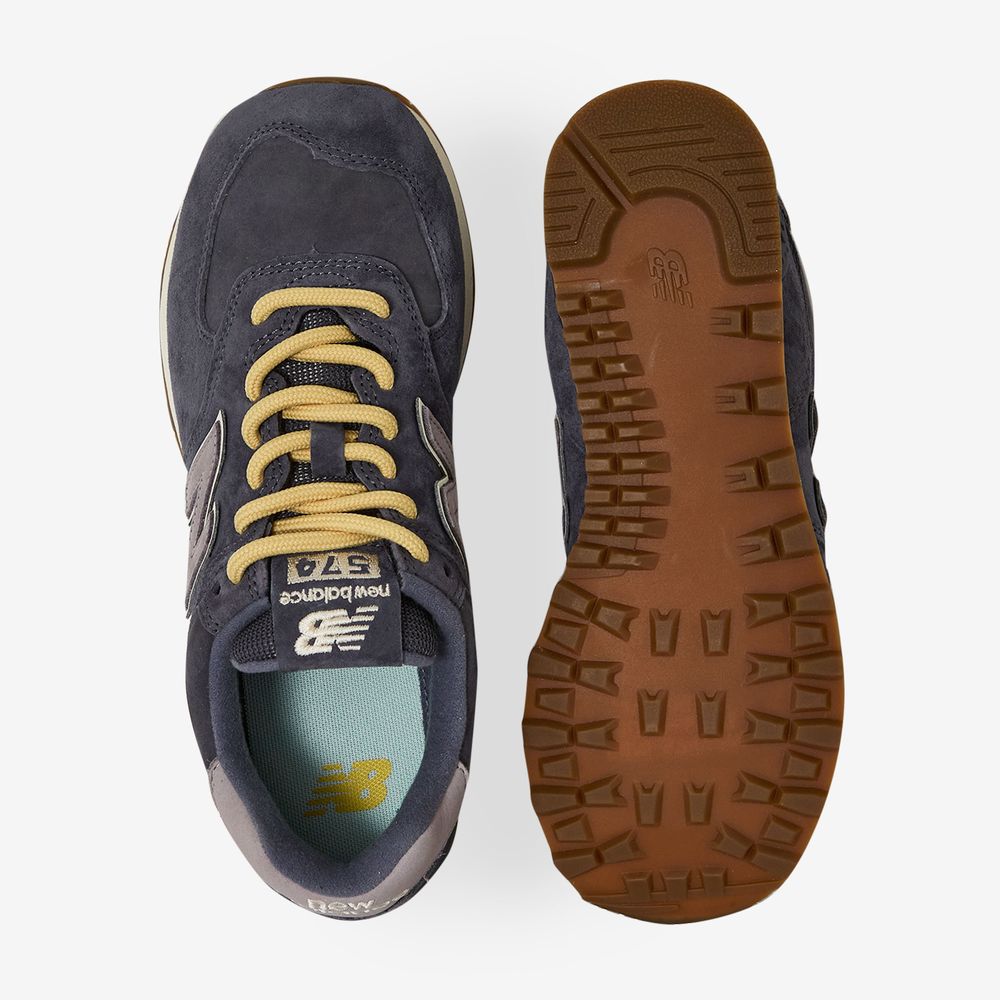 New Balance 574 - Gris/jaune