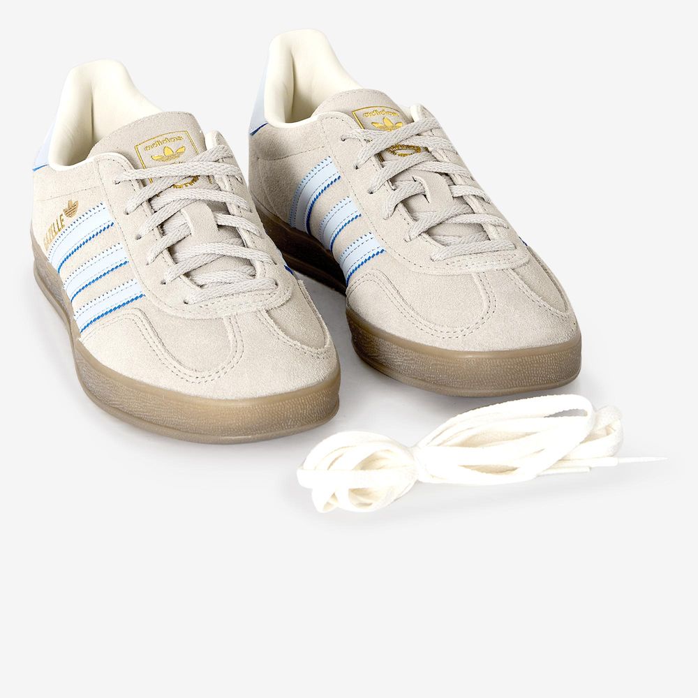 Adidas Originals Gazelle Indoor - Beige/bleu