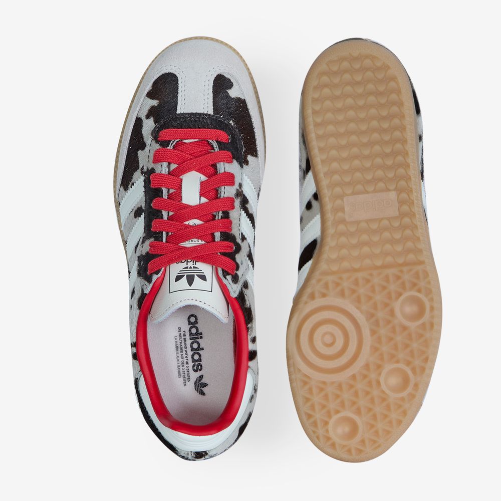 Adidas Originals Samba OG Cow Pony Hair - Marron/rouge