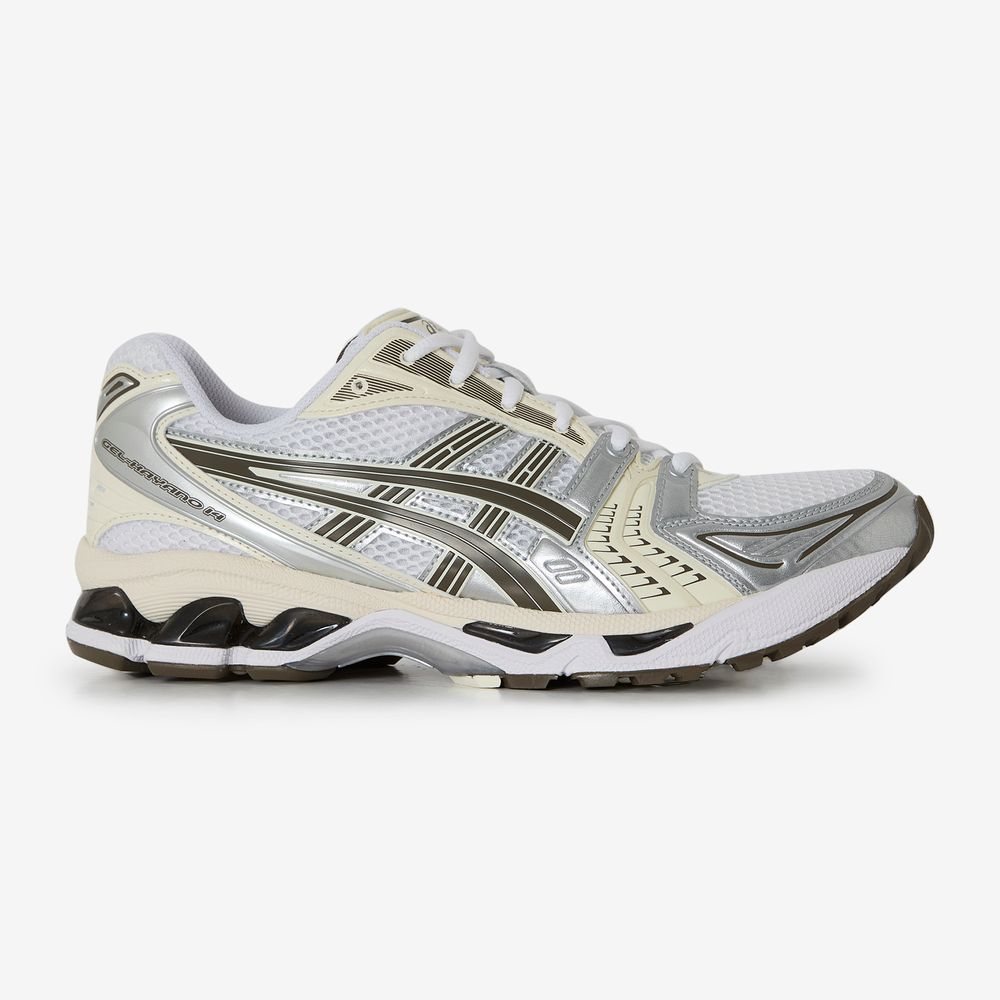 Asics Gel-Kayano 14 - Blanc/argent/marron